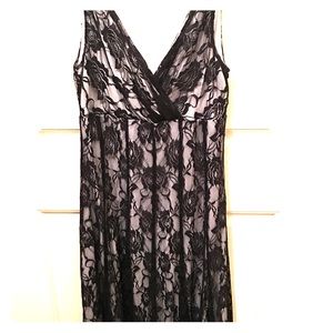 Glamour black/white Dress